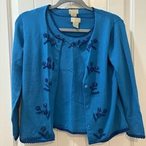 Sigrid Olsen - Cardigan With Matching Shirt